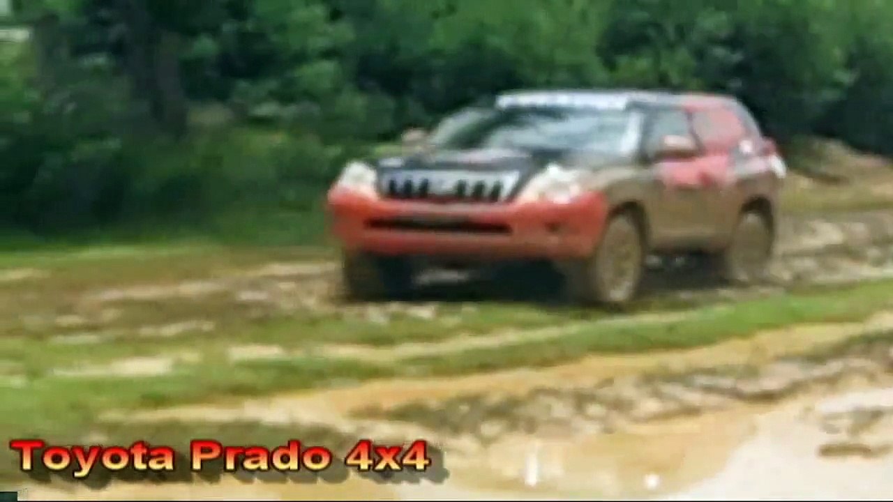 Toyota Prado 4x4. Prueba en pista de barro
