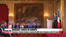 Germany, France to accept 55,000 extra refugees under EU plan