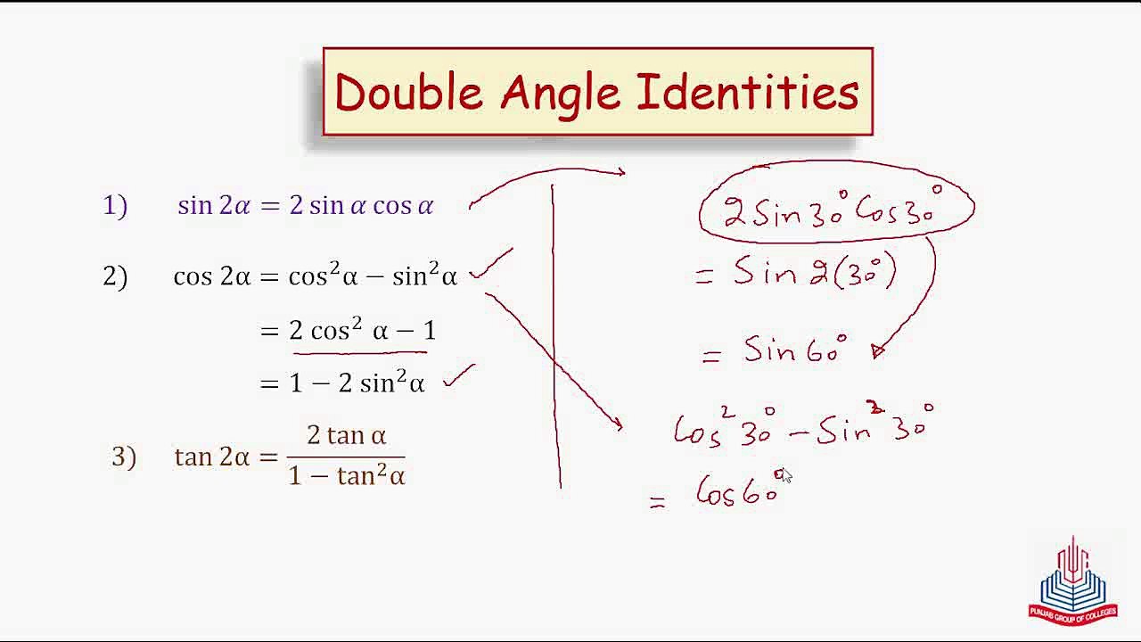 Proofs Of Double Angle Identities Video Dailymotion
