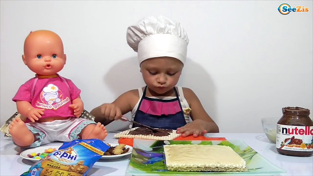 ✔ Baby Surprise for Doll Nenuco is a chocolate cake. Сюрприз Кукле Ненуко Шоколадный торт Серия 31