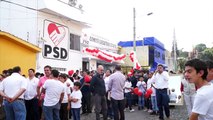 Registro de Cuauhtémoc Blanco para alcalde de Cuernavaca / Rueda de prensa
