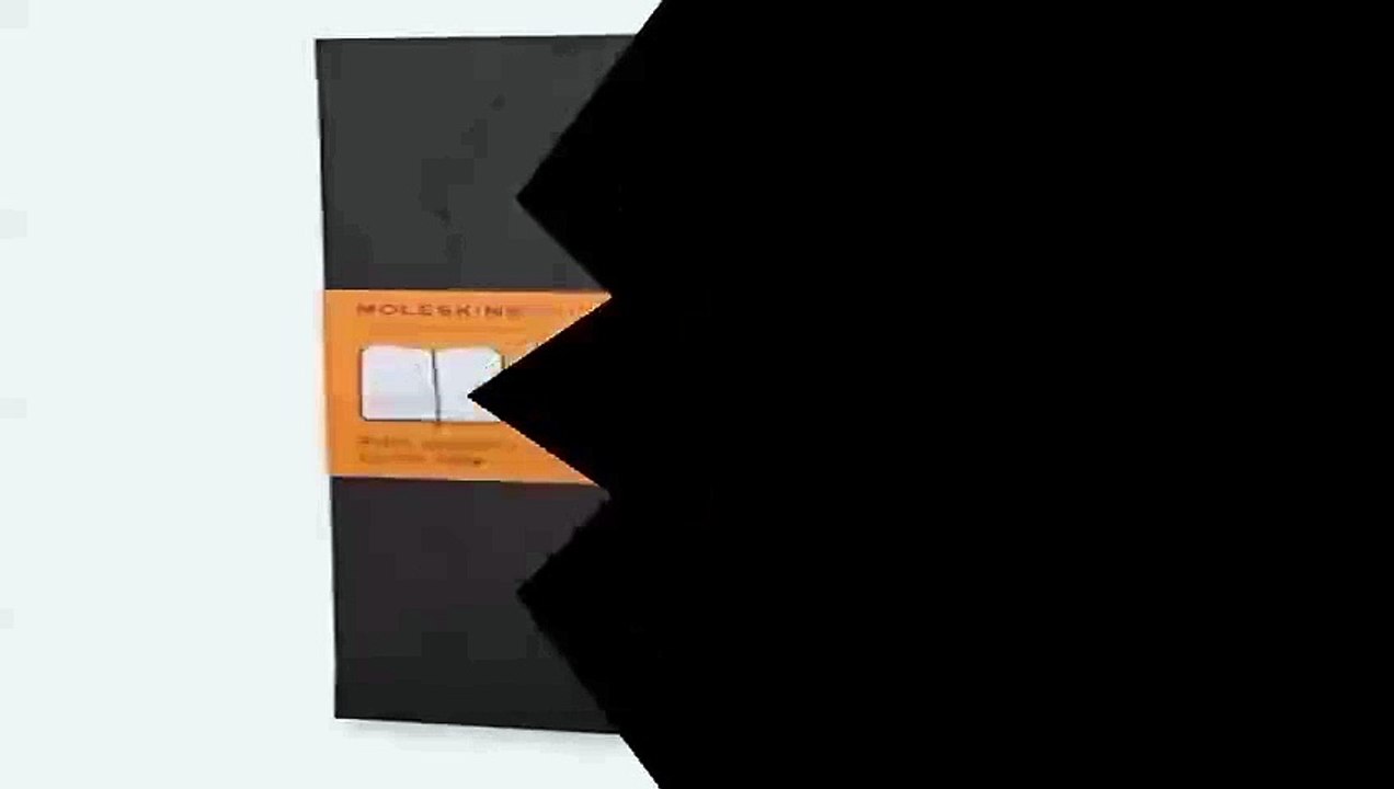 Moleskine Classic Notebook Large Ruled Black Hard Cover 5 x 8.25 Classic Notebooks