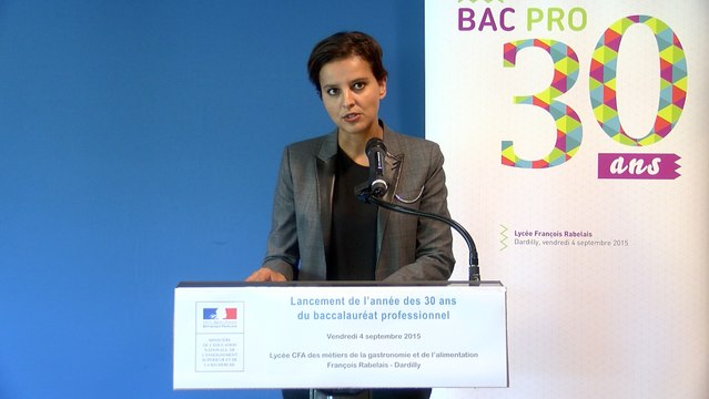 [ARCHIVE] 30 ans du Bac professionnel : discours de Najat Vallaud-Belkacem