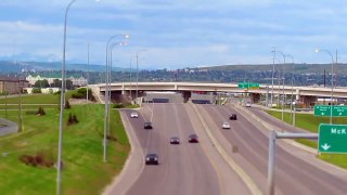 Travel Alberta-City of Calgary-traffic-miniature mode-canon powershot sx40hs