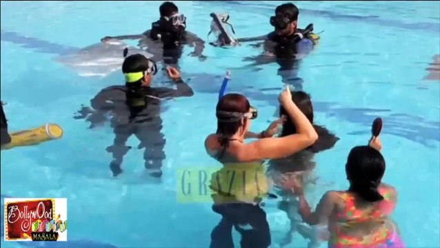 Bikini Babe Angela Jonsson @ Grazia Magazine 1st Under water Cover Shoot