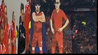 Ribery And Robben Funny Cartoon in Bayern Munich vs Borrusia Dortmund 1 1 2015