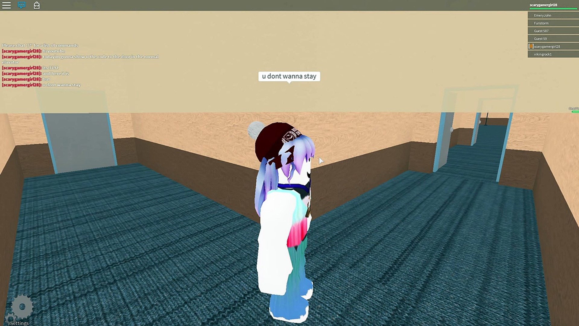 password code for the normal elevator roblox