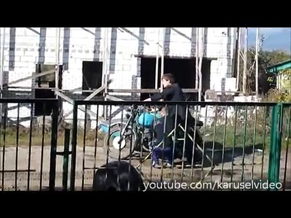 The guys with the motorcycle