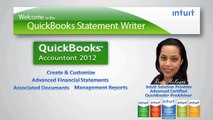 QuickBooks Accountant 2012 Statement Writer