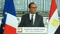 Déclaration du président François Hollande lors de l'inauguration de l’Exposition 