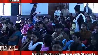 Congress leader Rahul Gandhi interacting with women's college Patna (Bihar) part 2, 2nd feb. 2010