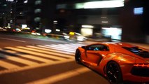 【都内ド真ん中】爆音!電飾!スーパーカー集団が出撃/Lamborghini night in TOKYO