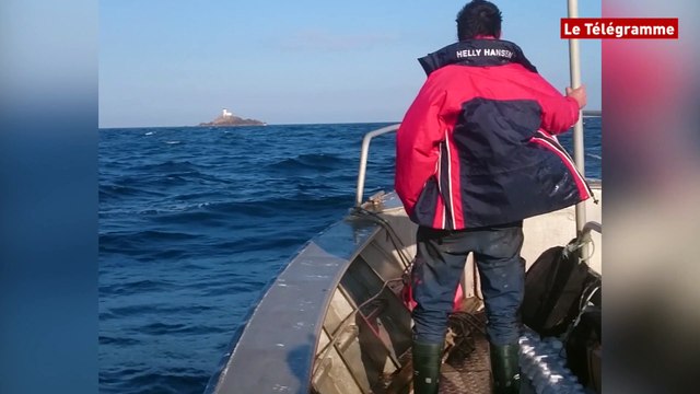 Phare de Tévennec. Dernière ligne droite avant l'installation