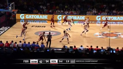 Heissler Guillent half-court shot! - 2015 FIBA Americas Championship