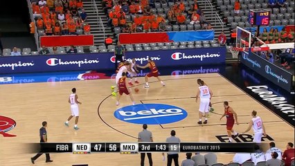 Hendrix's Great Block against Smeulders - EuroBasket 2015