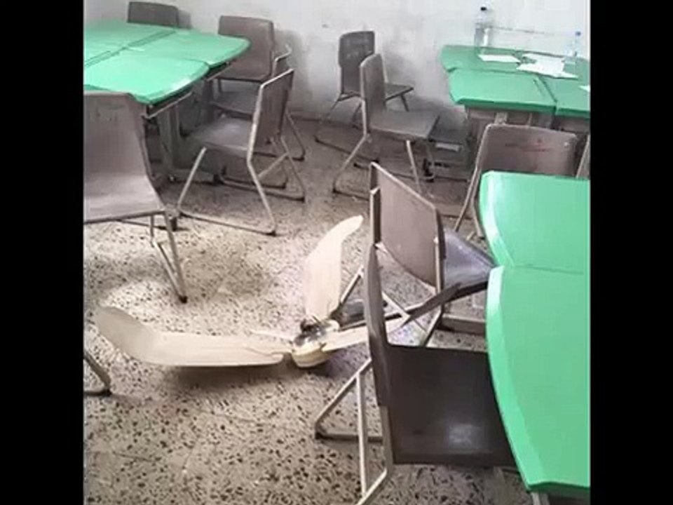 سقوط مروحه على طالبه في ميسان