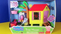 Peppa Pig Tree House Emily Elephant Peek N Surprise Flowers Play House Toy DisneyCarToys