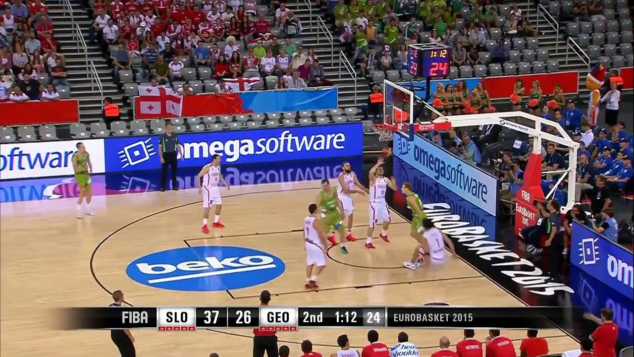 Slovenia v Georgia - Group C - Game Highlights - EuroBasket 2015
