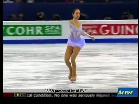 Mao Asada - 2008 Worlds SP (ESPN)