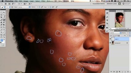 photoshop tutorial Professional Skin Retouching