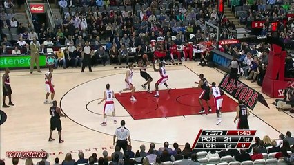 LaMarcus Aldridge 33pts-23reb vs Raptors (01.20.2012)- First 30-20 Game