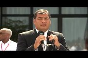 Intervención del Presidente Rafael Correa a su arribo a la Habana - Cuba