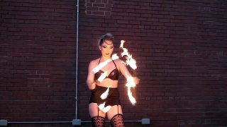 Lauren's Fire Performance at Bloom III
