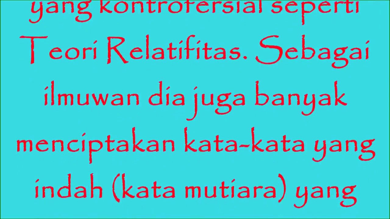 ALBERT EINSTEIN QOUTE'S IN INDONESIAN