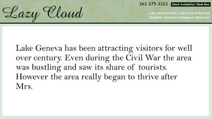 Lake Geneva Vacations