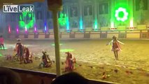 Female horse rider trampled to death by a crazed horse during show