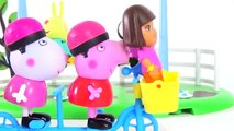 Dora Aventureira Peppa Pig e Suzy Comem Sorvete da Barbie e Olaf Frozen Massinha Toys. Em Português