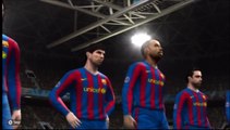 Pro-Evolution Soccer 2010 (Wii) Gameplay: Juventus v. Barcelona (First half)