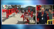 Shqipëri-Portugali, Elbasani “vishet kuqezi”, mijëra tifozë nëpër rrugë- Ora News- Lajmi i fundit-