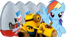 4x4 NEW Kinder Surprise Eggs from Minions Movie Despicable Me My Little Pony MLP