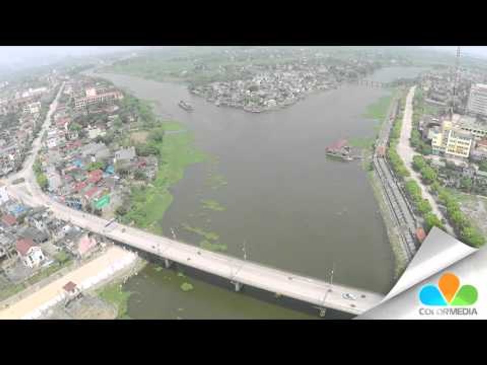Cảnh quay trên cao sông Đáy | Hà Nam
