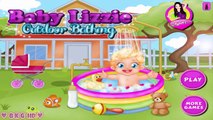 Baby Lizzie Outdoor Bathing ♥ Baby Bath Game ♥ Baby Care Games