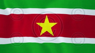 Loopable: Flag of Suriname - Royalty-Free Stock Footage