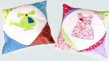 Crafts for a child's bedroom: Appliqué cushion