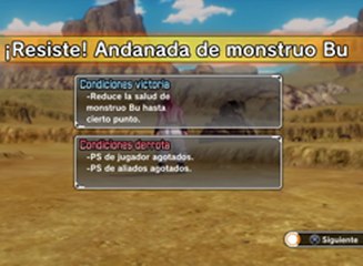 Dragon Ball: Xenoverse, Vídeo Guía - ¡Resiste! Andanada de Monstruo Bu.