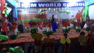 Mixed Dance by Children on 15 August 2015 KCM World School, Palwal Haryana