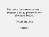 Drunk In Love by Beyonce acoustic guitar instrumental cover with onscreen lyrics karaoke