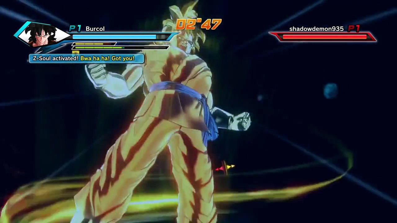'Saiyan Beyond God' vs Super Namekian! - Burcol vs shadowdemon935 - Xenoverse Online Fights!