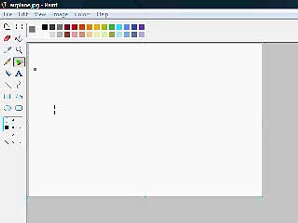 How to draw planes in ms paint