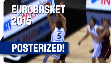 Auda Posterizes Berzins! - EuroBasket 2015