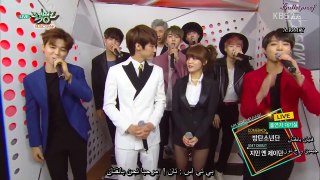 Arabic 150501 BTS   Music Bank Interview