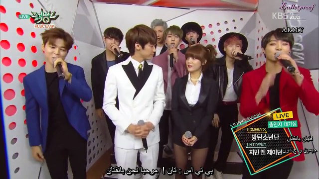 Arabic 150501 BTS Music Bank Interview