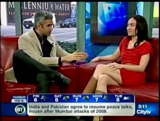 Kim Anami Handcuffs and Blindfolds TV Host