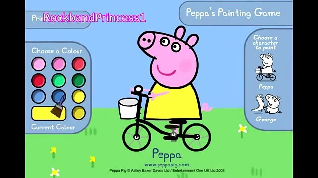 Peppa Pig Paint And Color Games Online Peppa Pig Painting Games Peppa Pig Coloring Games