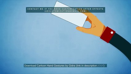 Cartoon Hand Gestures by Gidra| After Efects Project Files - Videohive template