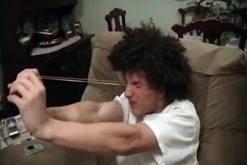 Funny Video: Kid Shoots Himself In The Eyes With a Rubber Band